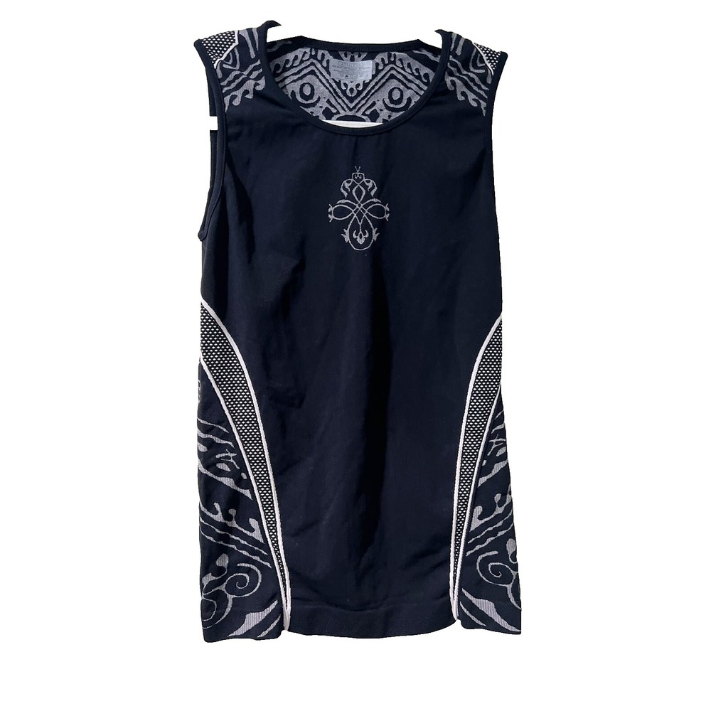 Athleta Work Out Tank Top design tank Black Size S Y2K A009621